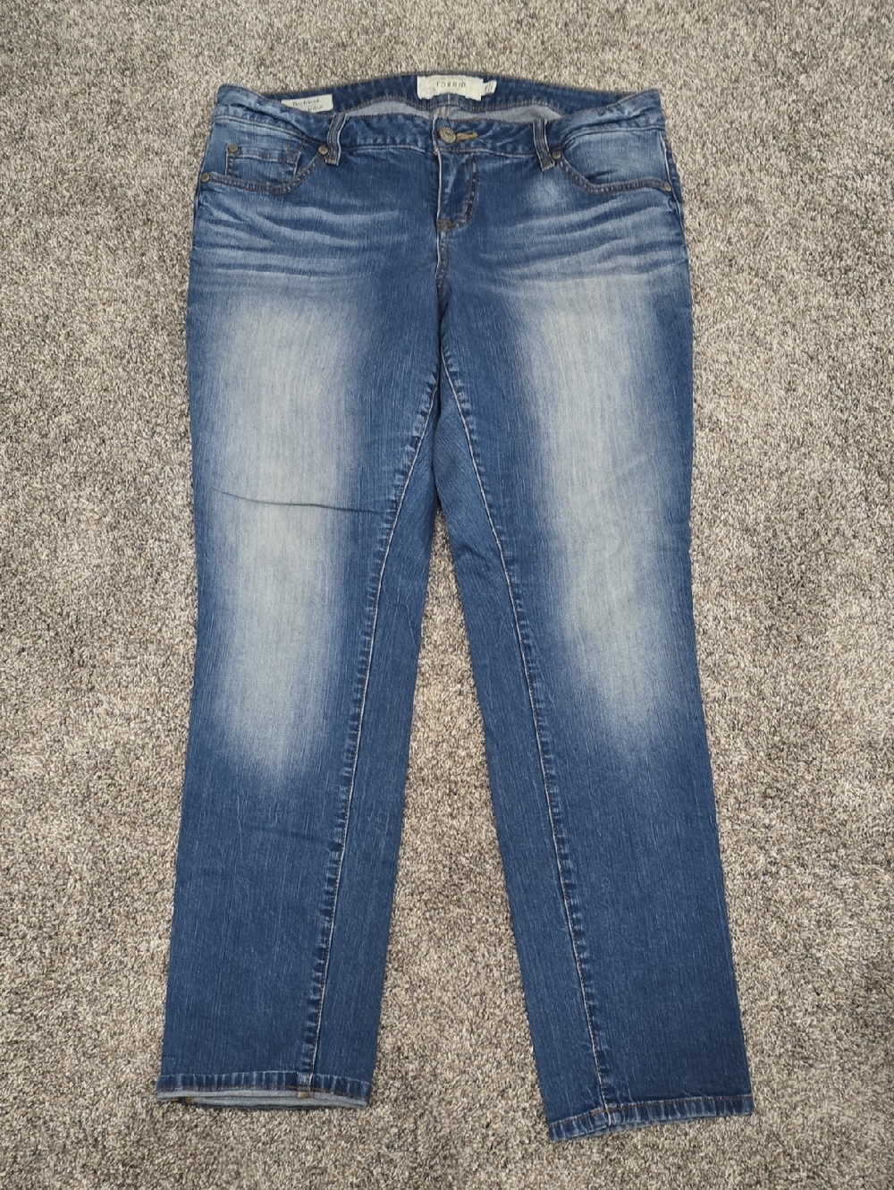 Torrid Boyfriend Faded Blue Straight Leg Jeans